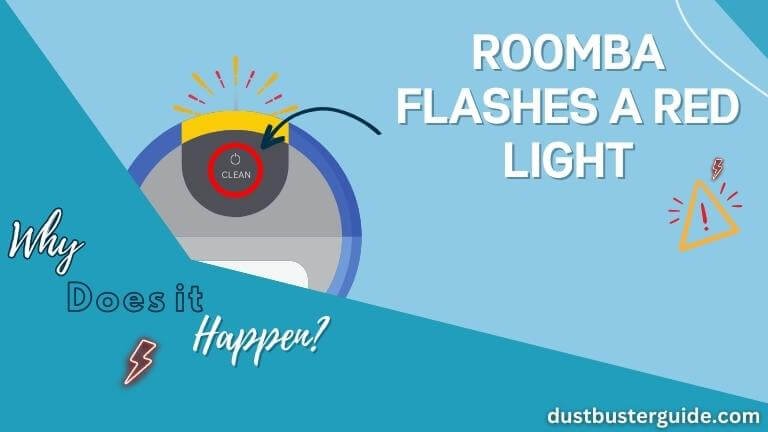 roomba flashes a red light