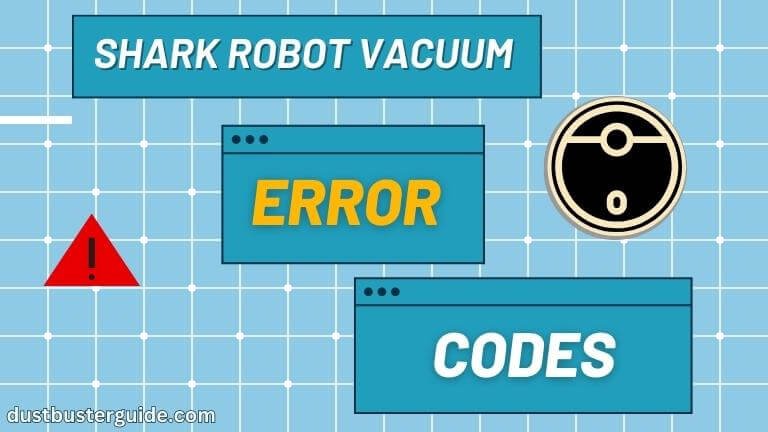 shark robot vacuum error codes