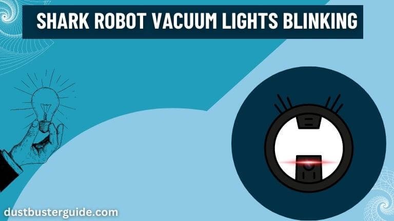 shark robot vacuum lights blinking