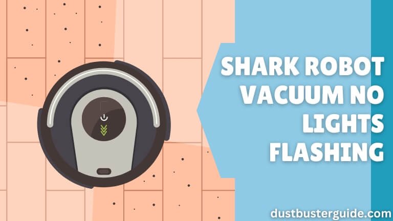 shark robot vacuum no lights flashing