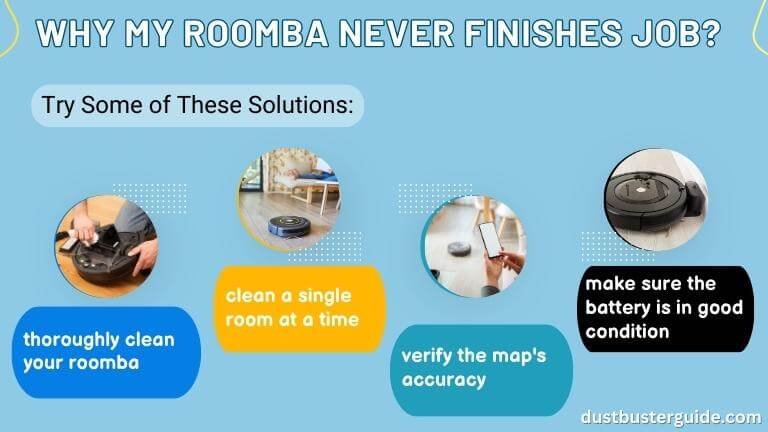 why my roomba never finishes job