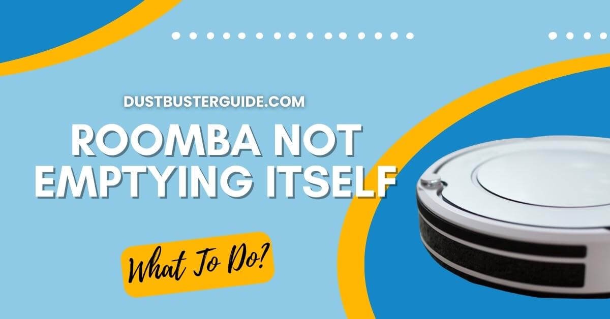 roomba not emptying itself