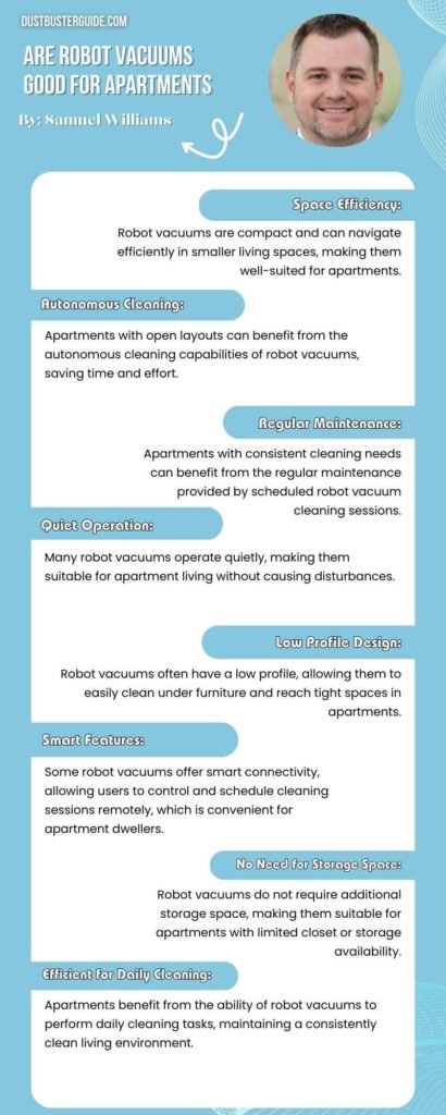 are robot vacuums good for apartments infographic