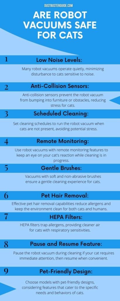 are robot vacuums safe for cats infographic