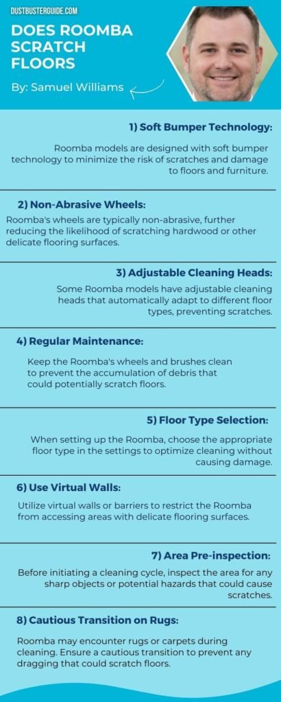 does roomba scratch floors infographic